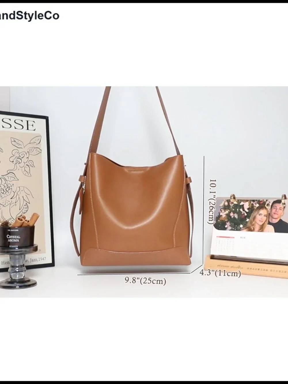 Genuine Leather Slouchy Hobo Tote Crossbody Bag, Shoulder Purse for Women